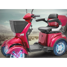 Scooter 4 wheels, 60 volts 30 ah, 500W, Red