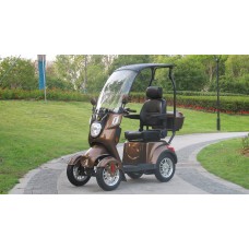 Scooter 4 wheels, 60 volts 30 ah, 800W, brown with top